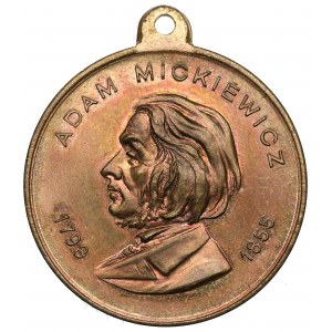 Poľsko, medaila za odhalenie Mickiewiczovho pomníka vo Ľvove 1904