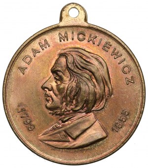 Poland, Medal Unveiling of Mickiewicz Monument in Lviv 1904