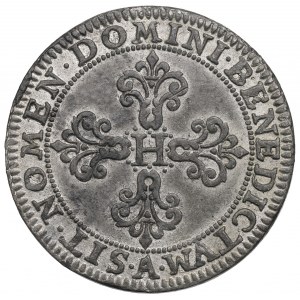 Jindřich z Valois, volební medaile 1573 - tisk v cínu