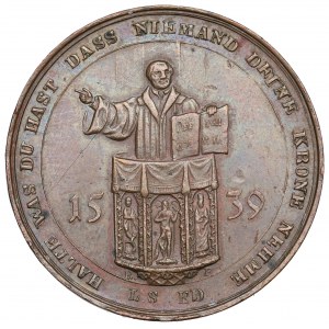 Germany, Medal 300 years of reformation in Oschatz 1839