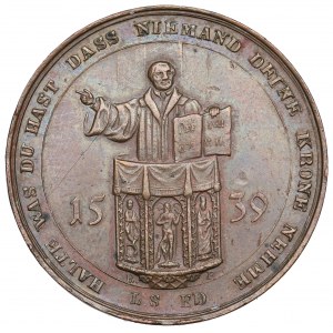 Allemagne, Médaille pour le 300e anniversaire de la Réforme à Oschatz 1839