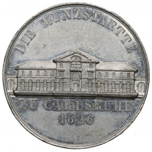 Německo, Bádensko, mincovna Karlsruhe Medaile 1826