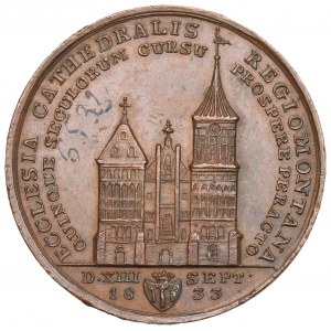 Niemcy, Prusy, Medal 1833 - 500 lat katedry królewieckiej