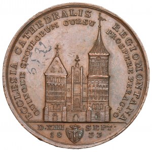 Allemagne, Prusse, Médaille 1833 - 500 ans de la cathédrale de Königsberg