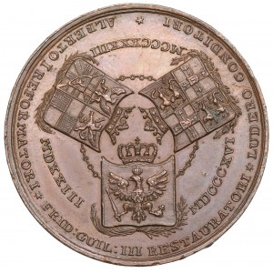 Německo, Prusko, Medaile 1833 - 500 let královéhradecké katedrály