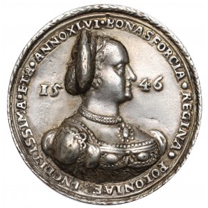 Bona Sforza, Medal 1546 - Caraglio kopia galwaniczna