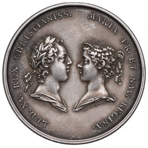 Francja, Ludwik XV, Medal 1727 - narodziny potomkiń