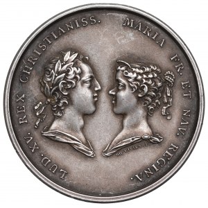 France, Louis XV, Médaille 1727 - naissance des descendants