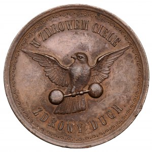 Pologne, médaille du jubilé des Faucons de Lvov 1892