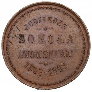 Polonia, medaglia del giubileo dei Falchi di Lvov 1892