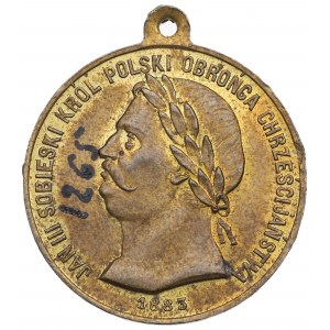 Polonia, Medaglia Jan III Sobieski duecento anni del rilievo di Vienna 1883