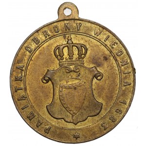 Polen, Medaille Jan III Sobieski Zweihundert Jahre Relief von Wien 1883