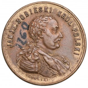 Pologne, Médaille Jan III Sobieski deux cents ans de secours de Vienne 1883