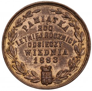 Poland, Medal Jan III Sobieski two hundred years of the siege of Vienna 1883