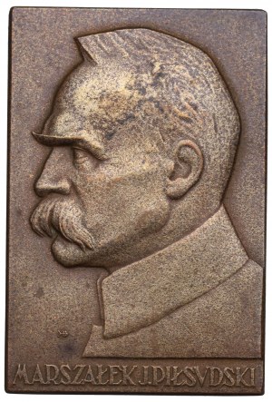 II RP, Plakette der Münzanstalt Piłsudski