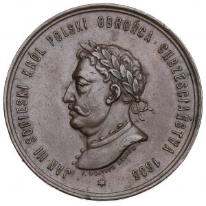 Polonia, Medaglia Jan III Sobieski duecento anni del rilievo di Vienna 1883