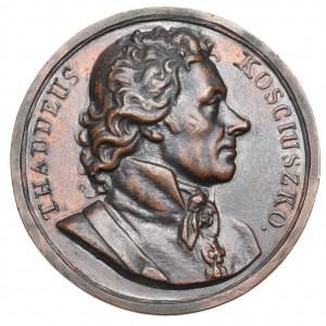 Medal Kościuszko seria sławnych postaci Duranda 1818 - późniejsza kopia