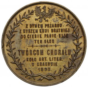 Pologne, médaille Ujejski Nikorowicz, Cracovie 1893