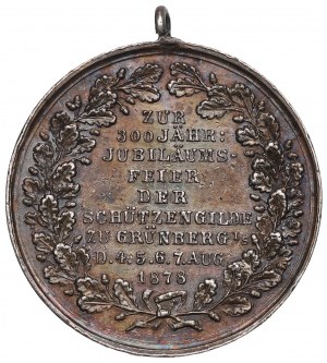 Śląsk, Medal 300-lecie Bractwa Kurkowego w Zielonej Górze 1878