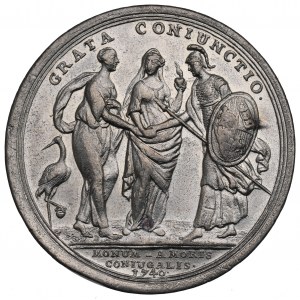 Nemecko, Norimberg, medaila Johann Friedrich Löffelholz 1740