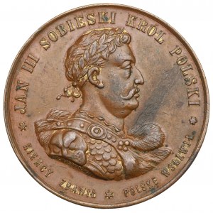 Krakov, medaile k 200. výročí bitvy u Vídně, 1883, edice Kurnatowski