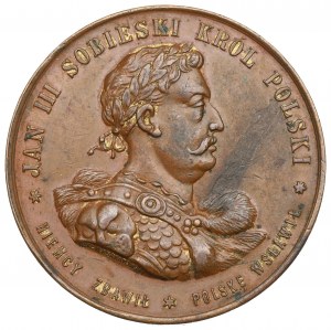 Krakau, Medaille zum 200. Jahrestag der Schlacht bei Wien, 1883, Ausgabe Kurnatowski