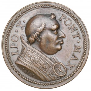 Vaticano, Leone X, medaglia del XVIII secolo.