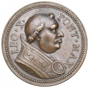 Vaticano, Leone X, medaglia del XVIII secolo.