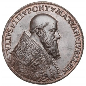 Vatikán, Július III., medaila - tlač z 19. storočia
