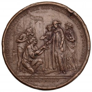 France, Louis XVI, Médaille pour la libération des prisonniers à Toulouse 1775