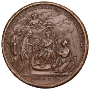 Francja, Ludwik XVI, Medal uwolnienie więźniów w Tuluzie 1775