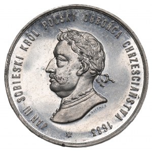 Polonia, Medaglia Jan III Sobieski duecento anni del rilievo di Vienna 1883