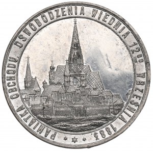 Pologne, Médaille Jan III Sobieski deux cents ans de secours de Vienne 1883