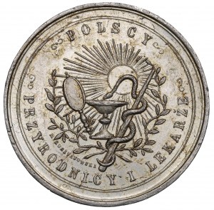 Polonia, medaglia del 4° Congresso dei naturalisti e dei medici di Poznań 1884