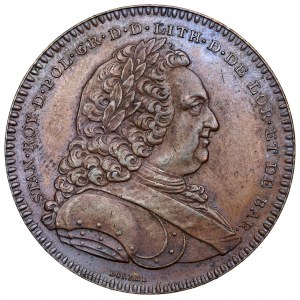 Polska/Francja, Stanisław Leszczyński, medal Akademia Stanisławowska 1750