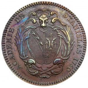 Pologne/France, Stanislaw Leszczynski, médaille Stanislaw Academy 1750