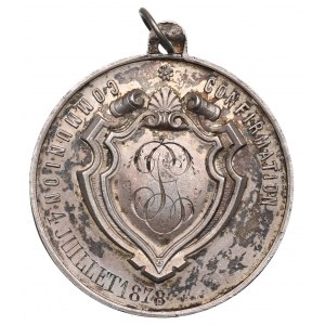 Francie, pamětní medaile k prvnímu svatému přijímání 1878
