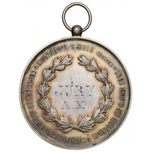 France, Medal firefighters competition Montreuil-Bois 1886