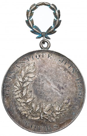 France, Medal gimnastique competition Tours 1899