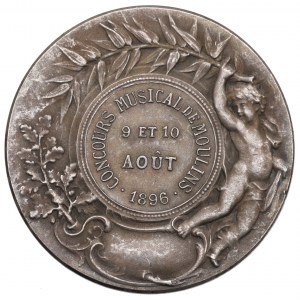 Francja, Medal nagrodowy Konkurs Muzyczny Moulins 1896