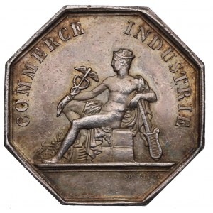 France, Medal commercial chamber Dieppe