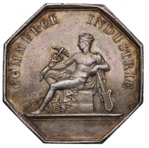 France, Medal commercial chamber Dieppe