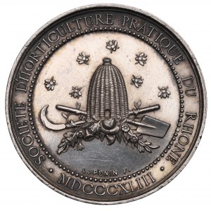Francie, medaile Zemědělské společnosti Rhôny 1843