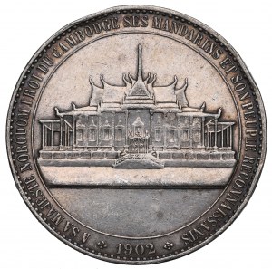 Cambodge, Norodom I, Médaille 1902