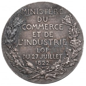 Francja, Medal Ministerstwo przemysłu i handlu 1822