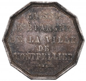 Francia, gettone della Cassa di risparmio di Montpellier