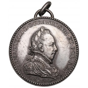 Polonia/Francia, medaglia di Enrico III Valezy e Luisa di Lorena