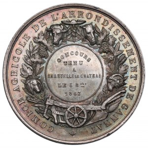 Frankreich, Verleihungsmedaille der Landwirtschaftlichen Gesellschaft von Gannat 1867