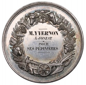 France, Médaille de la Société d'Agriculture de Gannat 1867