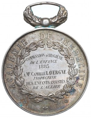 France, Academy of Medicine Award Medal 1883